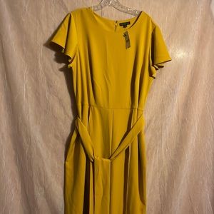 Never worn NWT Lane Bryant wide leg zip up back jumpsuit plus size 16 w/belt